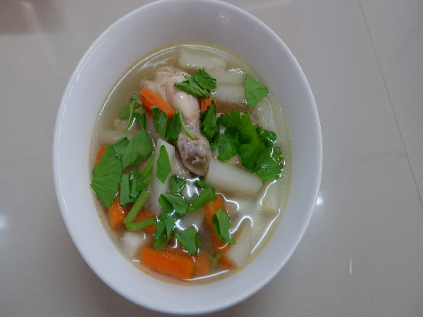 ต้มจืดหัวไชท้าว+ปีกบน