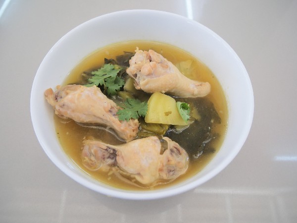 ต้มจืดผักกาดดอง+ปีกบน