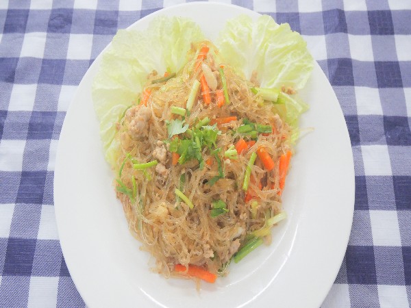 ผัดวุ้นเส้นหมูสับ