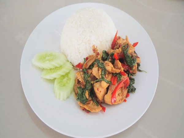 ข้าวกระเพราะไก่(รับวันหยุด)